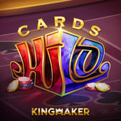 Cards Hi Lo guess game
